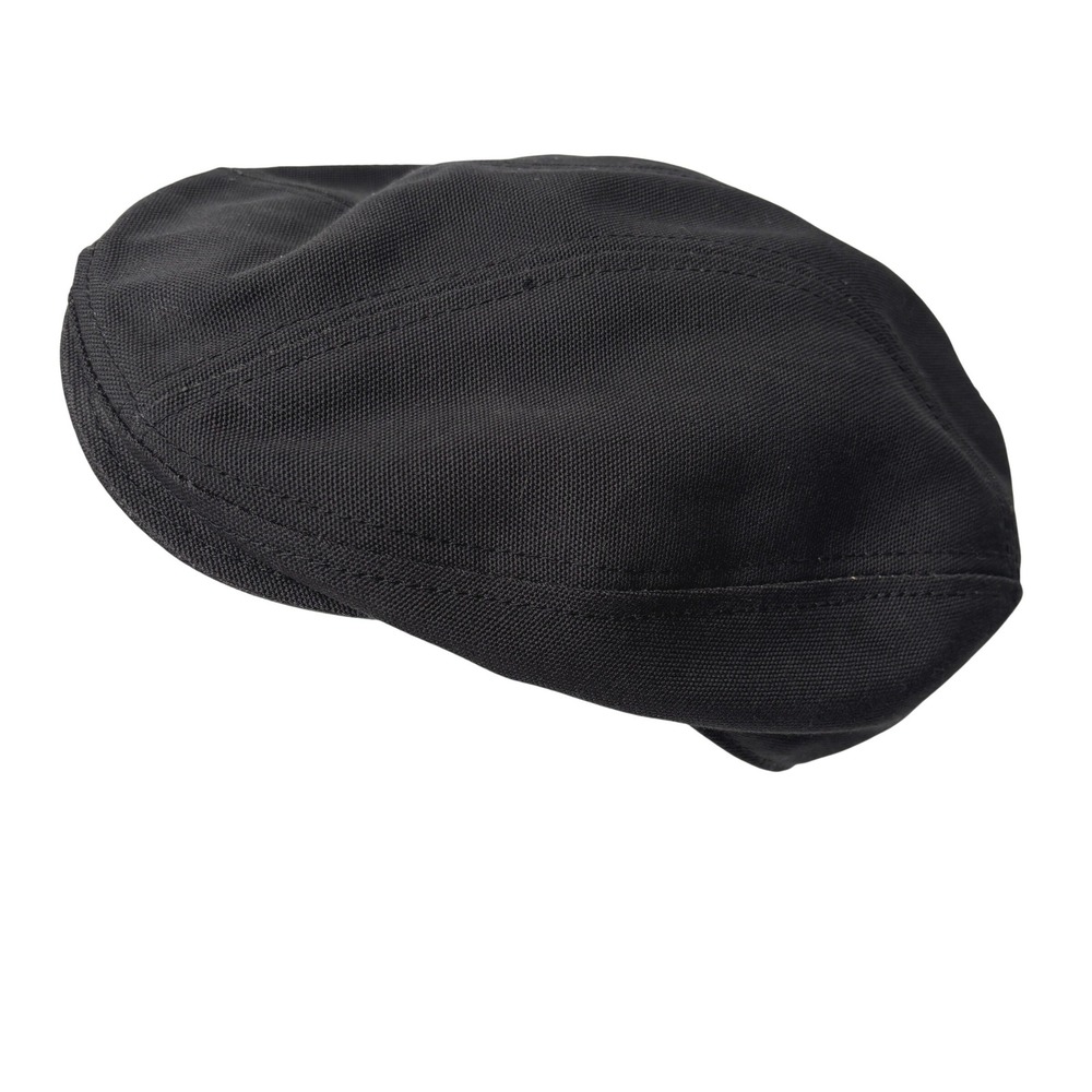 VTG New York Hat Co Black Canvas Newsboy Cap Mens S/M Union Label USA‎ Made